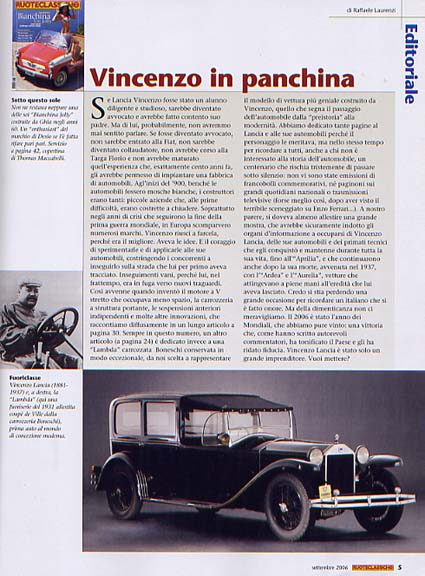 Routeclassiche: Vincenzo in panchina