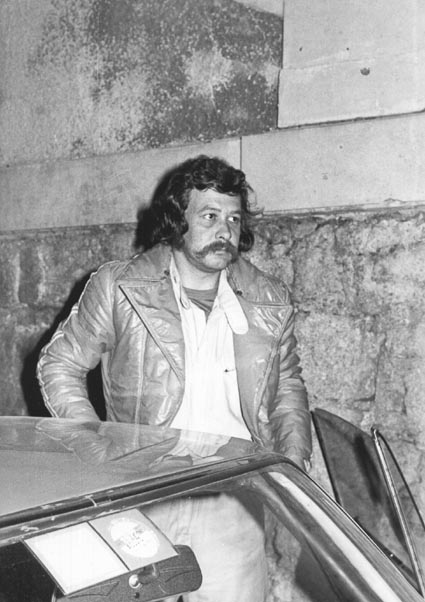 Harry Källström: Vor dem Start zur Österr. Alpenfahrt 1972 in Baden bei Wien
