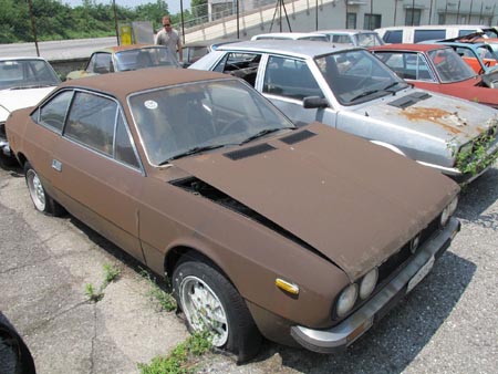 Lancia-Rost: Heute modern Mattbraun, damals bei Lancia schon umsonst