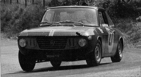 Italienische Straßenrennen: Mugello 1967 - Munari mit der Prototyp-Fulvia TO 900049 - 9. Platz