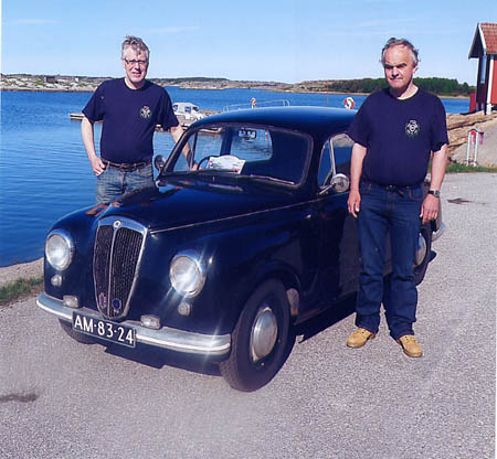 News vom Svenska Lanciaklubben: Jan Franken and owner Okke Mouissie Appia Serie 1 from the Netherlands
