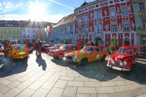 Winterrallye Steiermark 2014: Hauptplatz in Leoben - Winter 2014 (wo bist Du?) 