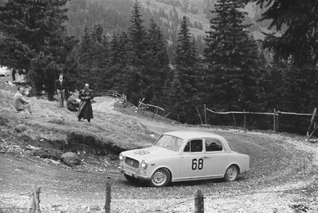 Int. Österreichische Alpenfahrt 1963 mit Lancia Appia - SP Turrach (Kärnten/Steiermark)