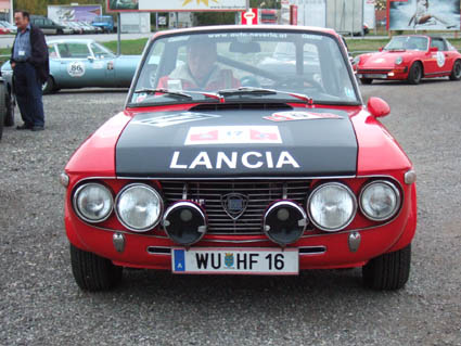 Die Rallyetafel Nr. 17 ist das Original aus 1971 - Neverla/Audetto