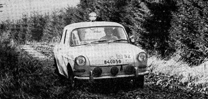 RAC-Rallye 1963: Harry Källström/Haggbom auf VW 1500 S - 2. Platz!