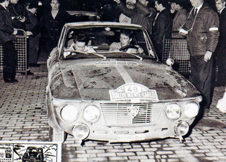 Lancia-Söldner: Hannu Mikkola Monte Carlo 1968 - über's Niederalpl flog er im Mai 1968
