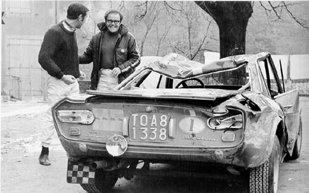 Lancia-Söldner: Tony Fall und John Davenport - Montecarlo 1970 - aber drei Siege für Lancia (B. Brägger, Rallye Monte-Carlo) 