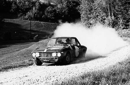 Lancia Fulvia: Cella/Lombardini - München-Wien-Budapest 1966 - 2. Platz hinto T. Makinen (Foto TMW Wien)