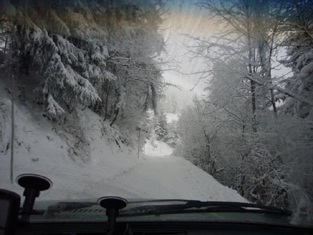 Wald4tel-Classic Winter Rallye: Niederösterreich im Herbst 2010: Da fragten sich die Organisatoren: Kommen die Teilnehmer da durch?