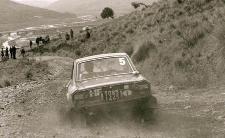 Italienische Nummerntafeln: Endlich gut zu lesen: Rallye Sizilien 1972 - Ballestrieri/Bernacchini