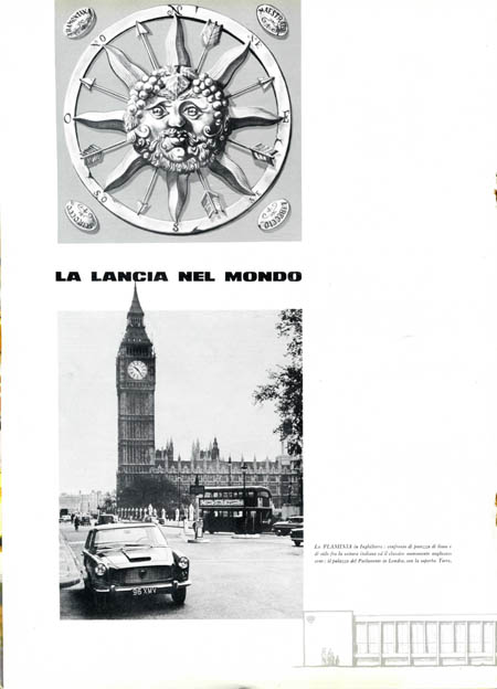 Periodico di Informazione: Lancia Flaminia in Westminster (auf der richtigen Straßenseite ?)