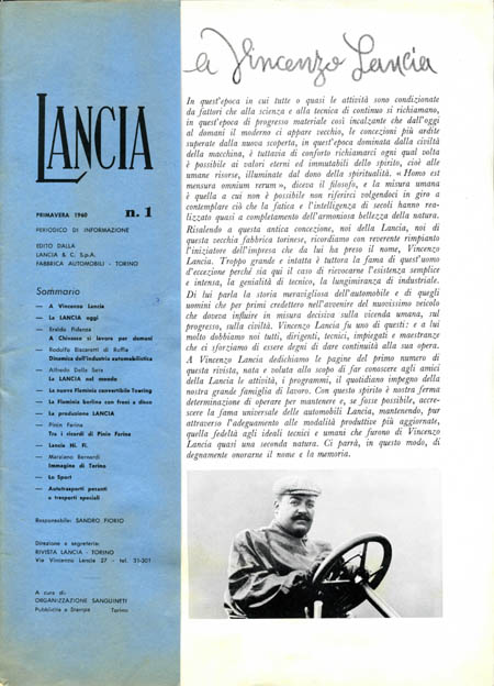 Periodico di Informazione: Nummer 1 vom Frühjahr 1960 - "Vincenzo schau aba!" (Österreichischer Dialektbegriff für den Anruf eines verstorbenen Vorbildes/Helden)