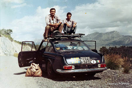 Mit dieser Flavia fuhr Munari 1966 die Rallye Monte Carlo - hier Bertreuung für die Rallye San Martino di Castrozza 1967