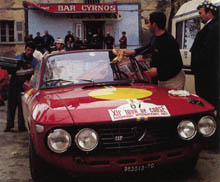 Munari 1967 in Korsika (1. Sieg) und 1969 bei der Rally Sanremo (ausgeschieden)