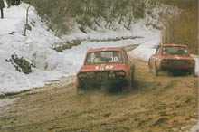 Munari 1967 in Korsika (1. Sieg) und 1969 bei der Rally Sanremo (ausgeschieden)