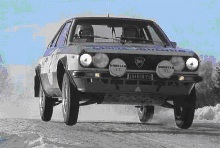 Lancia in Schweden: 1975 - Lampinen/Andreasson - Platz 4 mit dem Beta Coupé