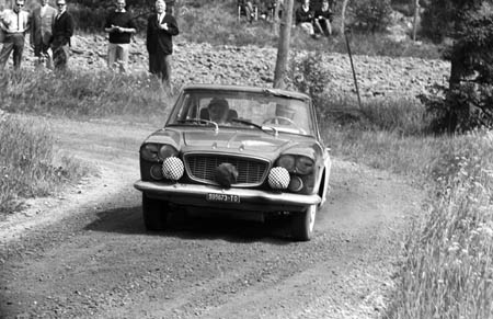 Lancia in Schweden: 1964 - Bialetti auf dem Weg zur Mitternachtssonne - ausgeschieden (Archiv McKlein)