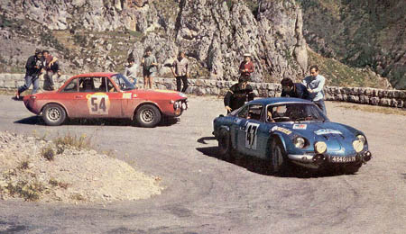Coupe des Alpes: 1968 - Trautmann/Trautmann - "umschiffen" die Alpine von J.P. Nicolas