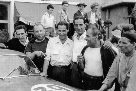 Lancia and De Virgilio: Le Mans 1952: Valenzano, Anselmi, De Virgilio, Ippocampo und Bonetto
