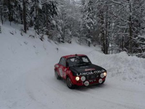 Lancia Fulvia im Schnee - Monte Carlo Historique 2015