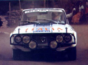 Arnaldo Cavallari 1974 bei der Bandama Rallye in Westafrika