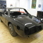 Lancia Flaminia Restaurierung: Lackierte Karosserie hinten