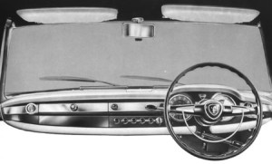 US influence evident in the dashboard treatment of the Flaminia Berlina