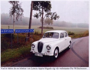 La Lancia Schweden - Lancia Appia auf der Landstraße