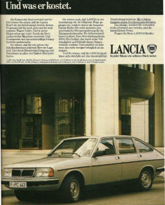 Lancia Beta Berlina: 6 Jahre Garantie gegen Durchrostungsschäden