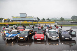 Classic & Sport Cars Testday 2015: Die wasserfesten Teilnehmer des "Testday" bei der Fotoaufstellung
