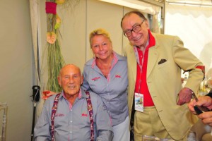 M. Pfundner mit Sir Stirling Moss und Lady Susan 2015 in Gröbning