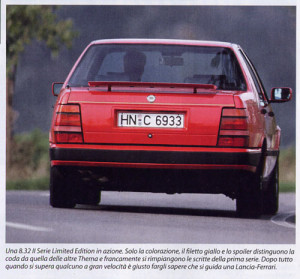 Sonderausführung für Lancia Deutschland