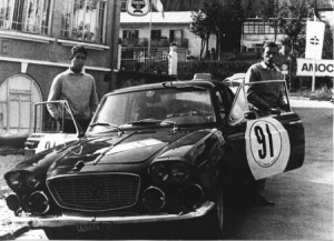 Claudio Maglioli als Beifahrer von Marco Crosina Rallye San Martino di Castrozza 1965