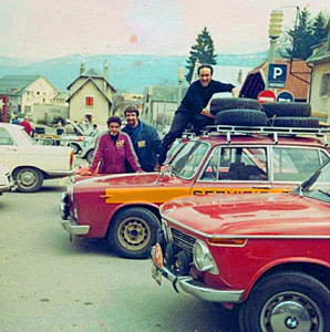 Reparto Corse Lancia - Tulpenrallye 1970 - die Service Flavia Berlina mit M. Brosio, G. Angelaio und niederländischer Unterstützung