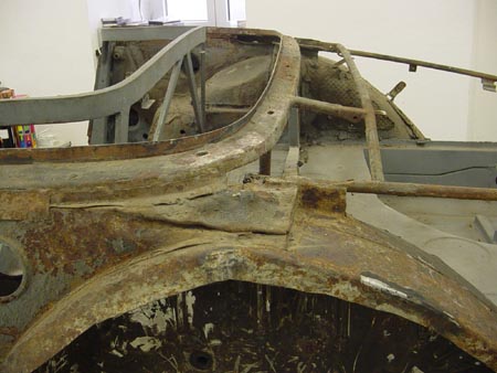 Lancia Flaminia Restaurierung: Blechverarbeitung bei Touring