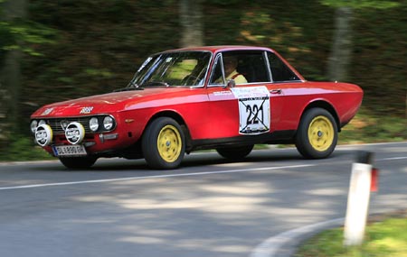 Laubdriften 2009: Pretsch/Pretsch Lancia Fulvia 1,3 S - noch mit der Startnummer aus Elba!