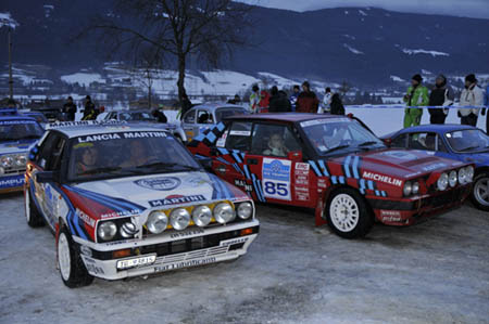 Historic Ice Trophy 2010: Ein Teil der "Slowly Sideways"-Truppe (Alle Fotos J. Mayrhofer/Salzburg)