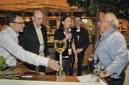 Und Pokale gab es auch noch - charmante Betreuung "native speaking"