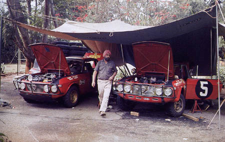 Rallye in Ostafrika: 1969 - Moss-Carlsson/Seigle-Morris und Aaltonen/Liddon (Foto McKlein)