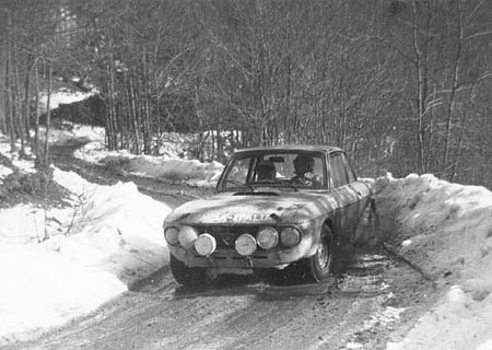 Lancia Fulvia im Schnee - Sanremo 1971: Ballestrieri/Bernacchini - Platz 2