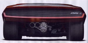 Lancia Stratos Zero Heckansicht