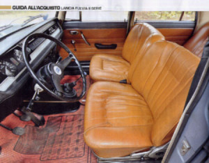 d'EPOCA Marzo 2015 - Lancia Fulvia Innenraum