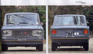 d'EPOCA Marzo 2015 - Lancia Fulvia II Serie Vorne & Hinten