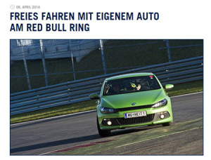 Freies fahren mit eigenem Auto am Red Bull Ring