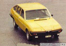 Lancia Beta Berlina in gelb