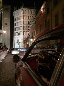 Nächtliche Zeitkontrolle in Parma
