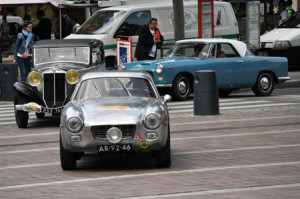 Sliding Pillar Rally 2015: Einfahrt in Sélestat: Appia Zagato, Belna Coupé und Appia Coupé